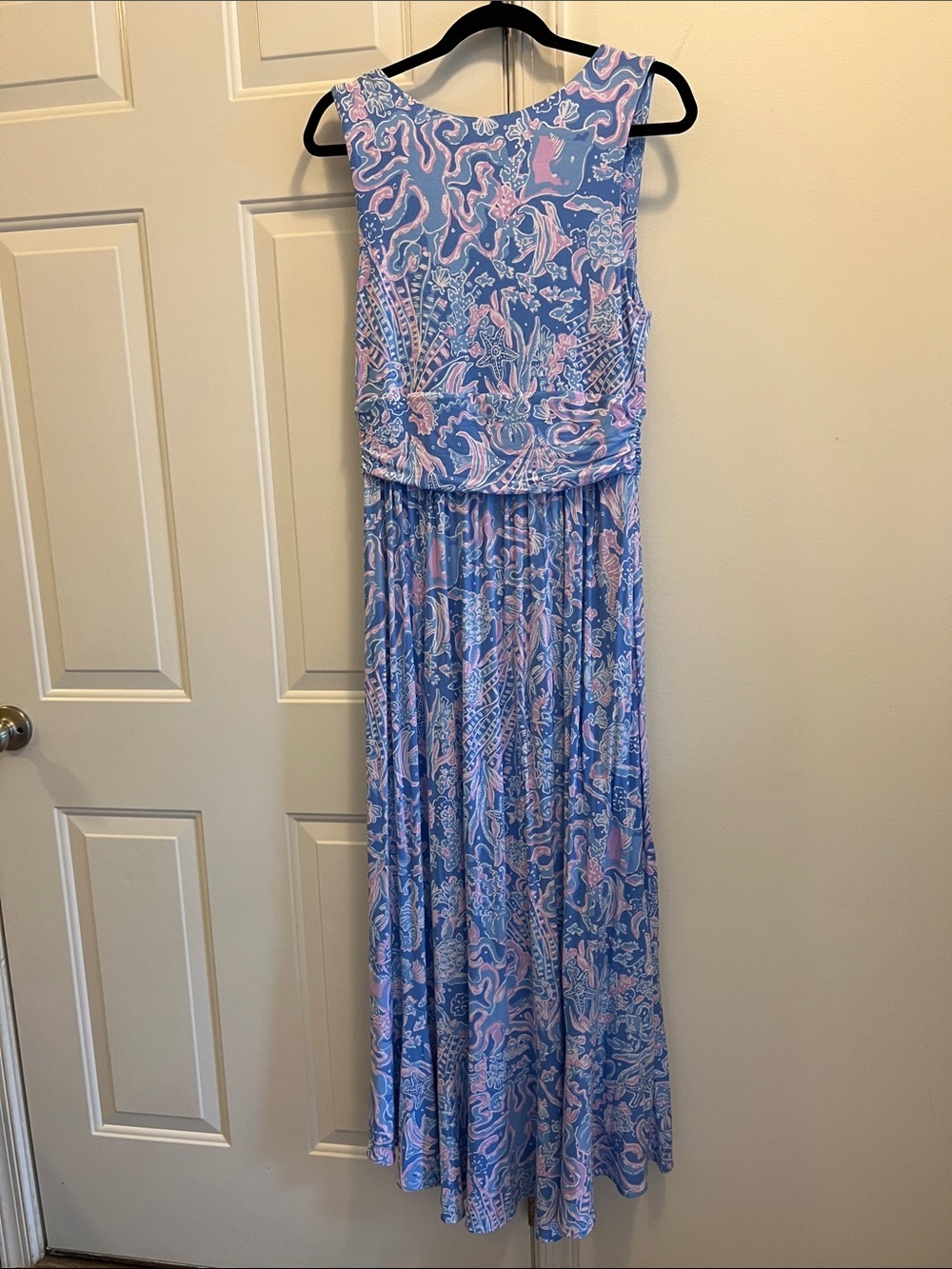 Lilly Pulitzer size M excellent condition Moana Faux Wrap dress Boca Blue - Picture 7 of 7